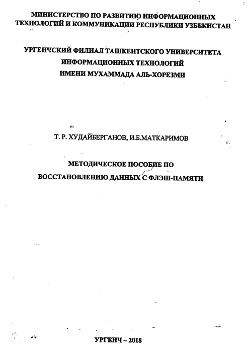 Восстановлению данных с флэш-памяти