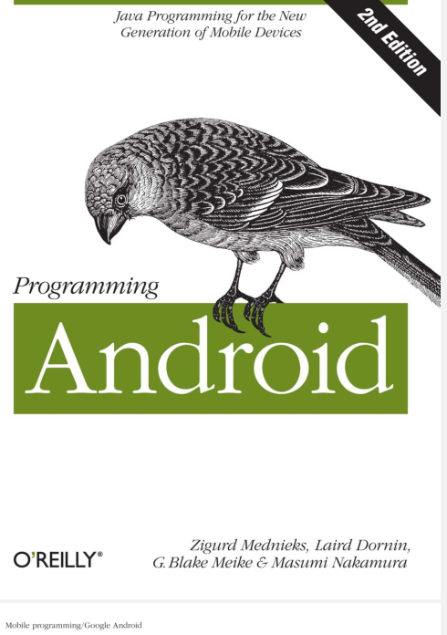 Programming Android 2nd Edition
