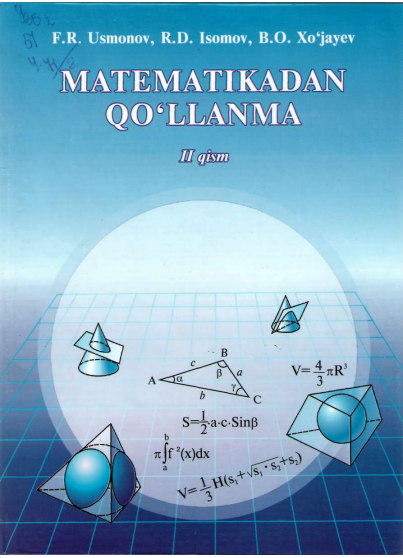 Matematikadan qo'llanma 2-qism