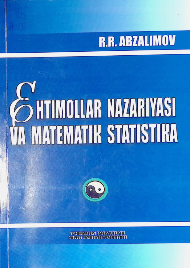 EHTIMOLLAR NAZARIYASI VA MATEMATIK STATISTIKA
