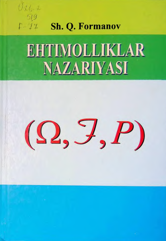 EHTIMOLLIKLAR NAZARIYASI