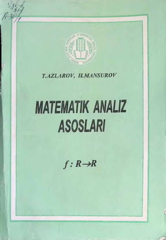 Matematik analiz asoslari