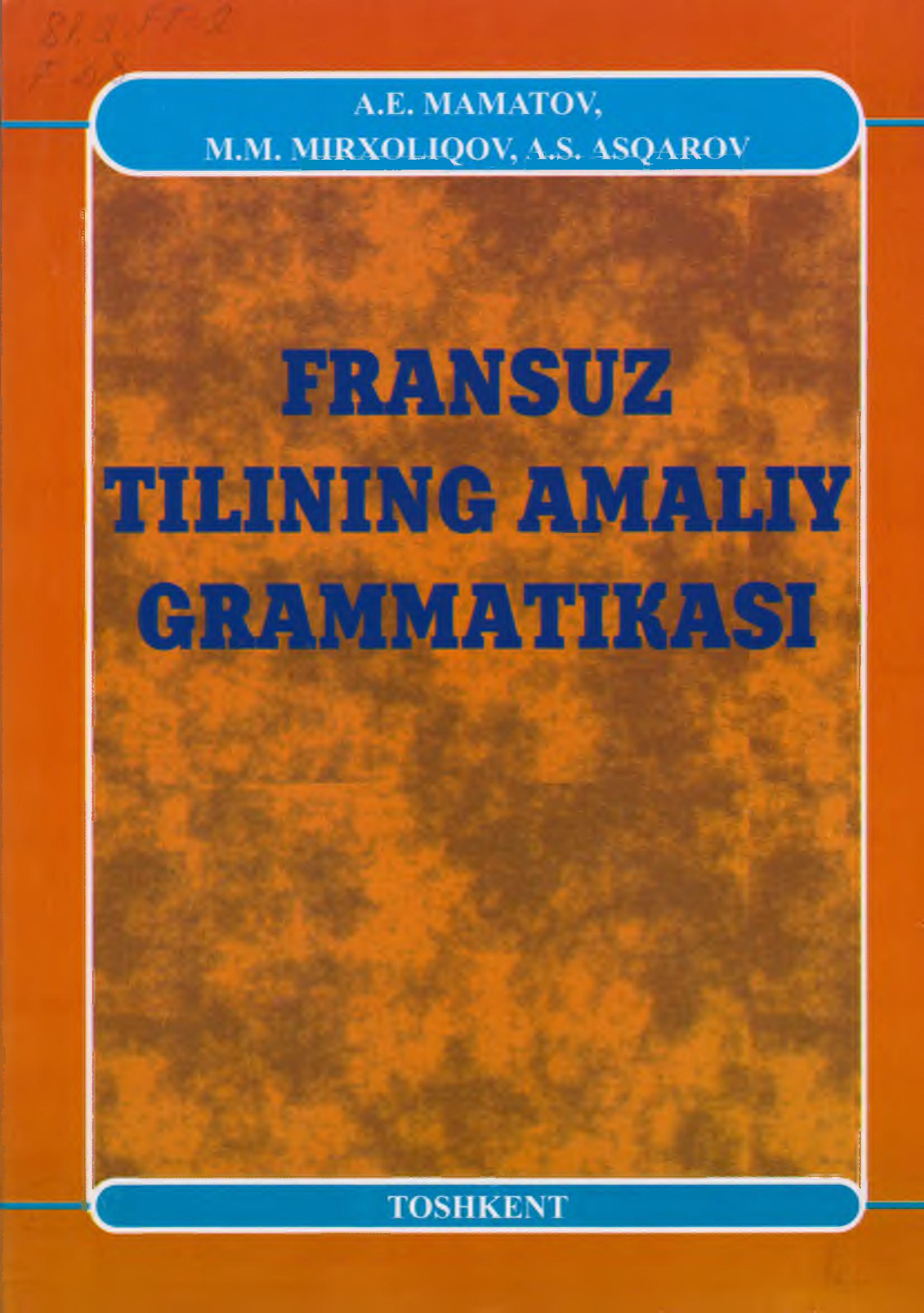 Fransuz tilining amaliy grammatikasi