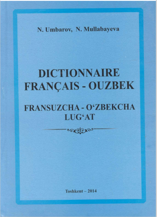 Dictionnaire Francais-ouzbek