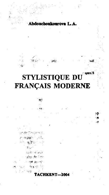 Stylistique du Francais moderne
