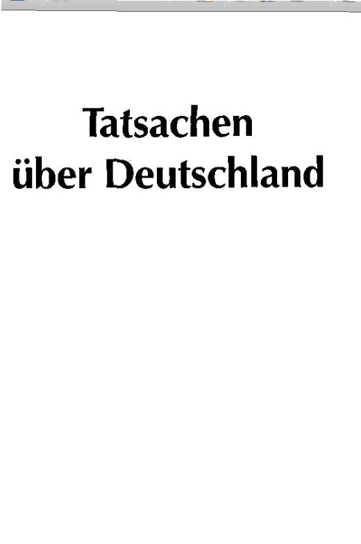 Tatsachen uber Deutschland
