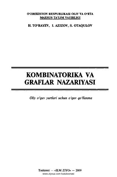 Kombinatorika va graflar nazariyasi