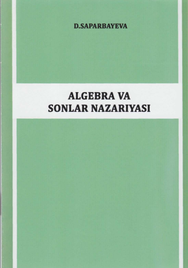 Algebra va sonlar nazariyasi
