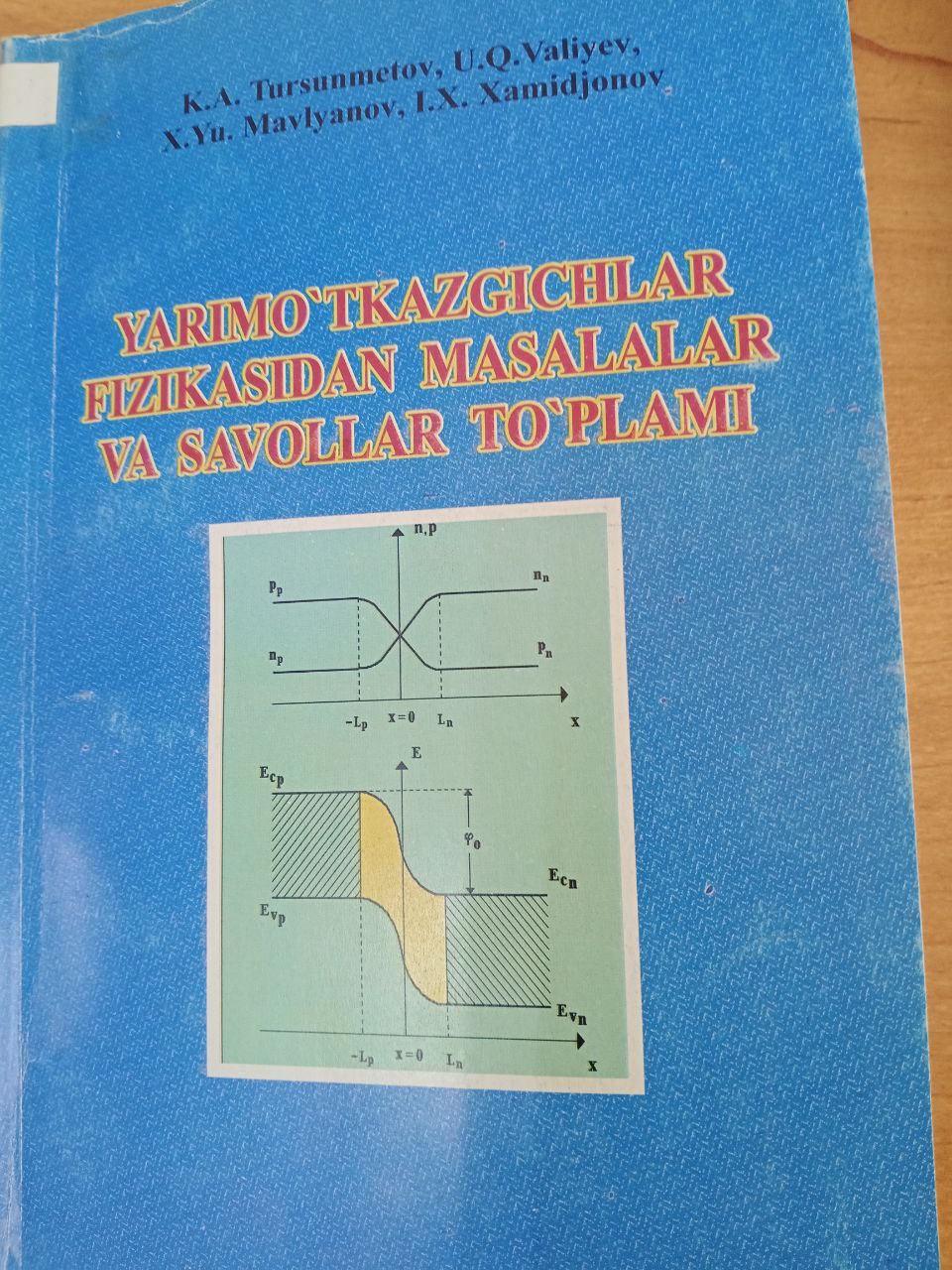 Yarimo’tkazgichlar fizikasidan masalalar va savollar to’plami