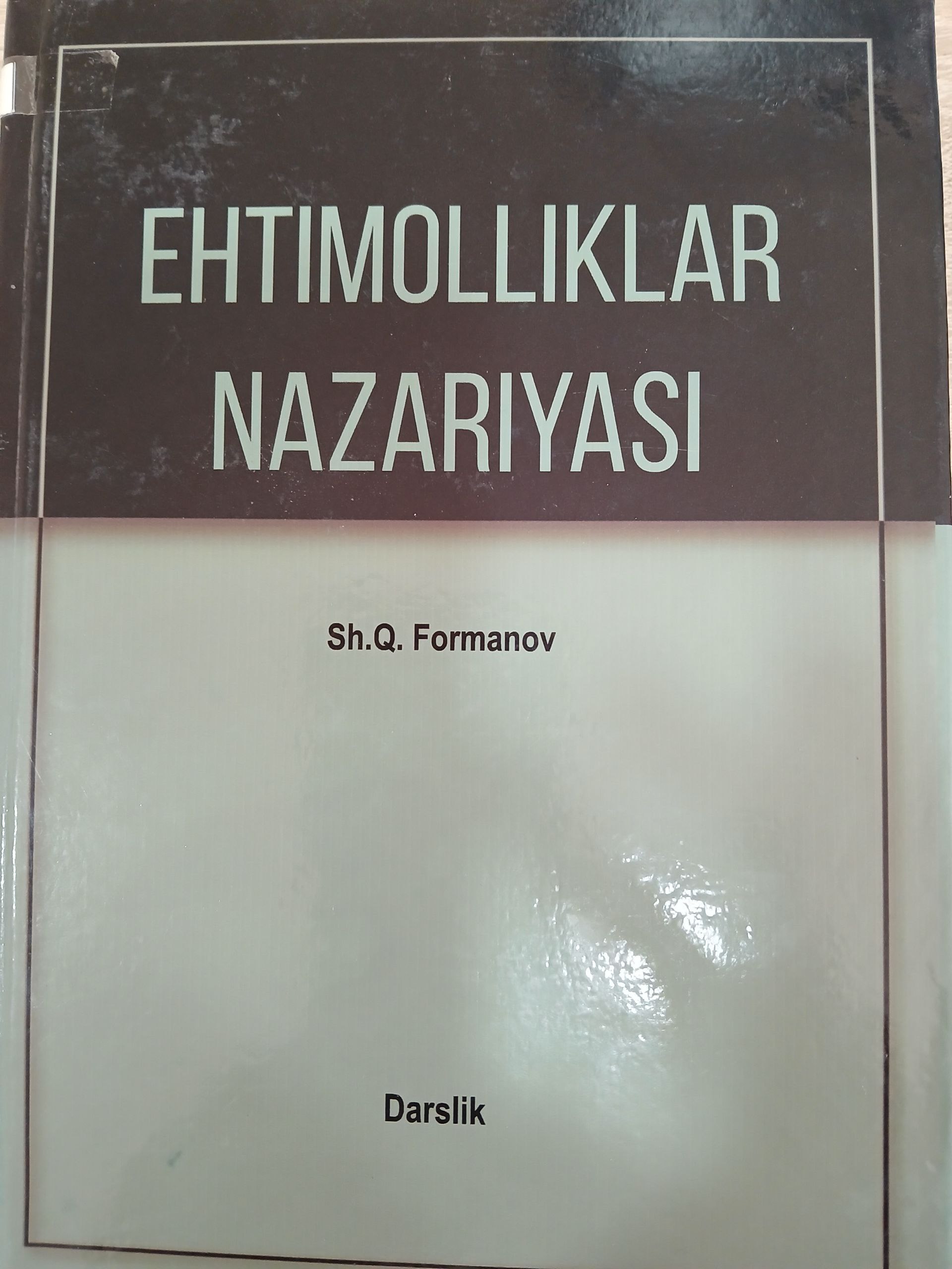 Ehtimolliklar  nazariyasi