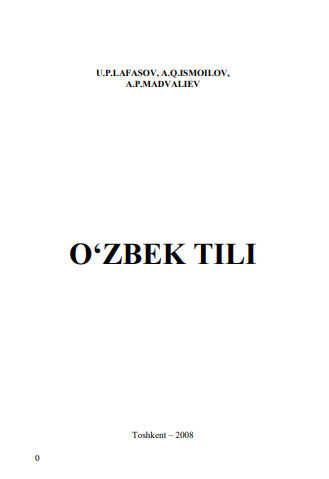 O`zbek tili