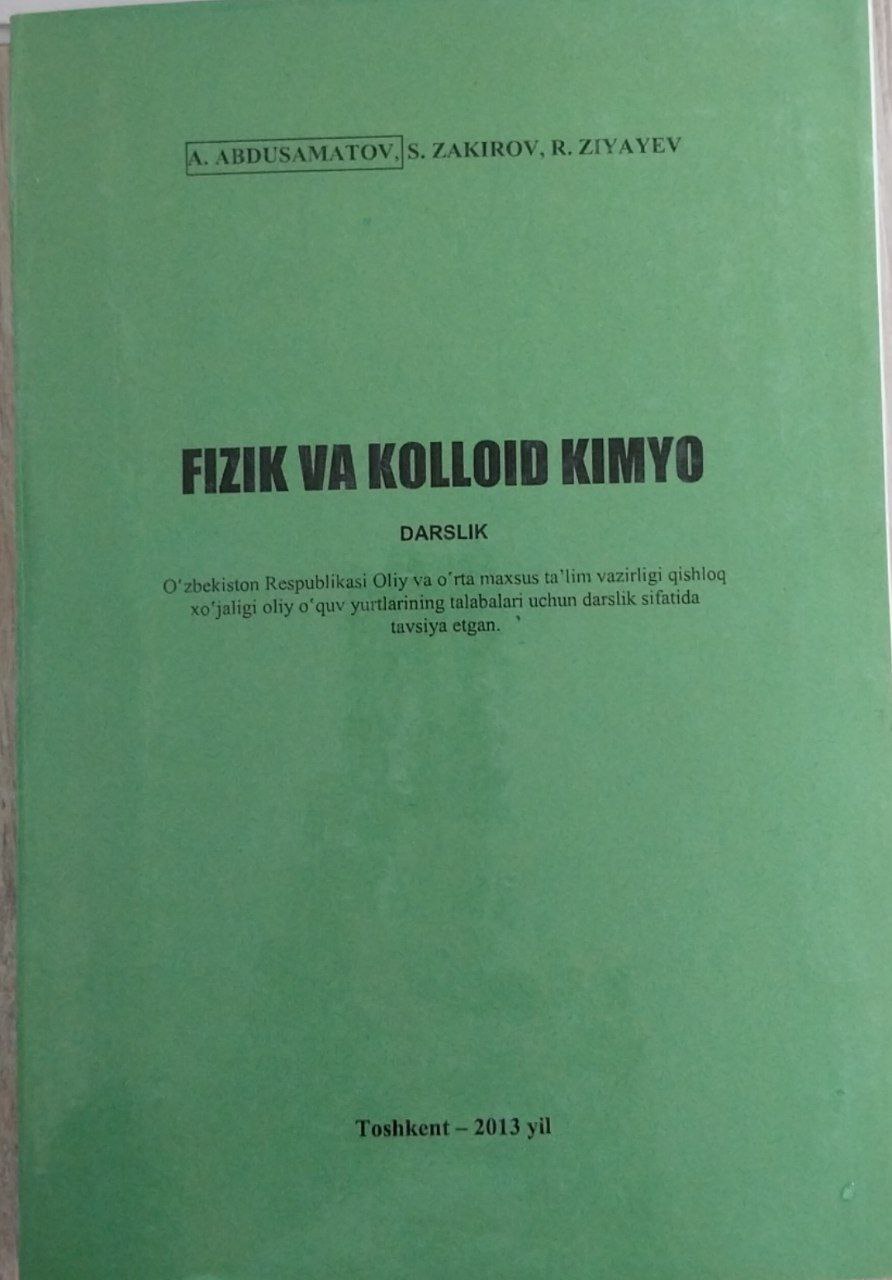 Fizik va kolloid kimyo