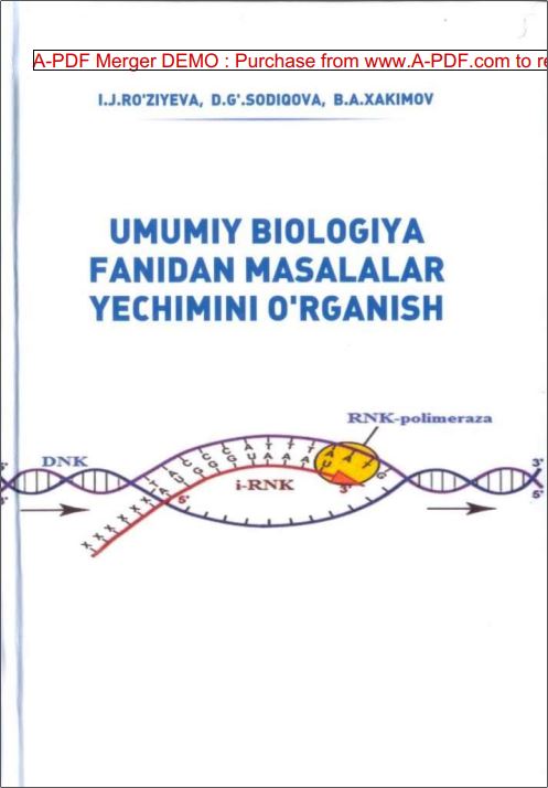 Umumiy biologiya fanidan masalalar yechimini o'rganish
