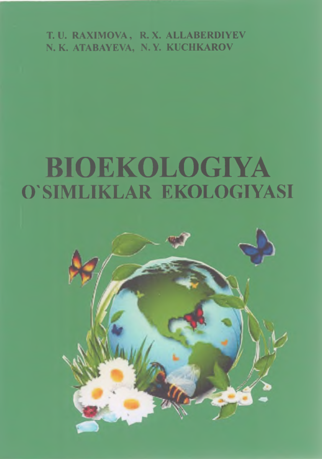 Bioekologiya o'simliklar ekologiyasi