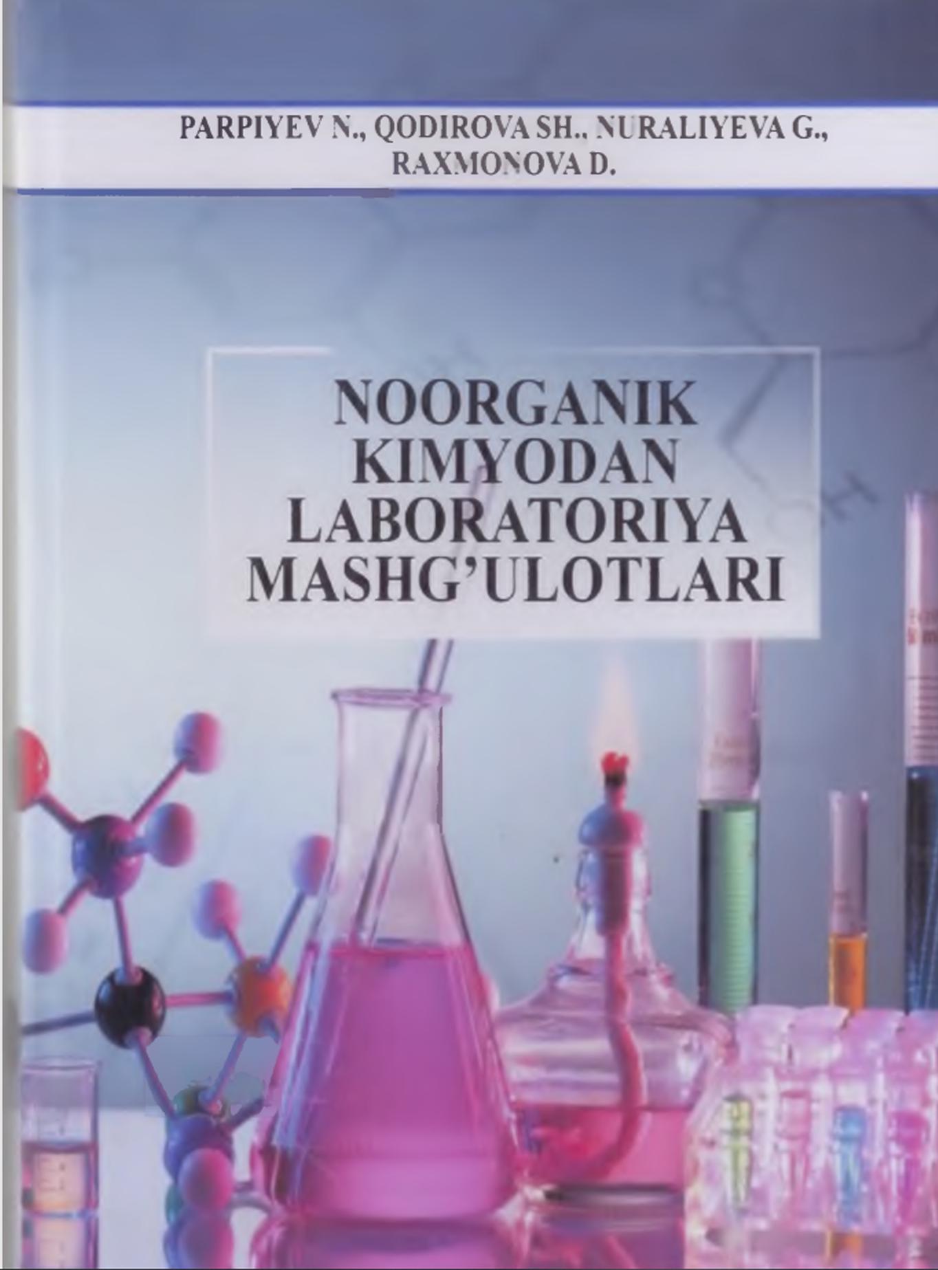 Noorganik kimyodan laboratoriya mashg‘ulotlari