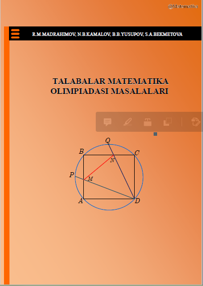 Talabalar matematika olimpiadasi masalalari