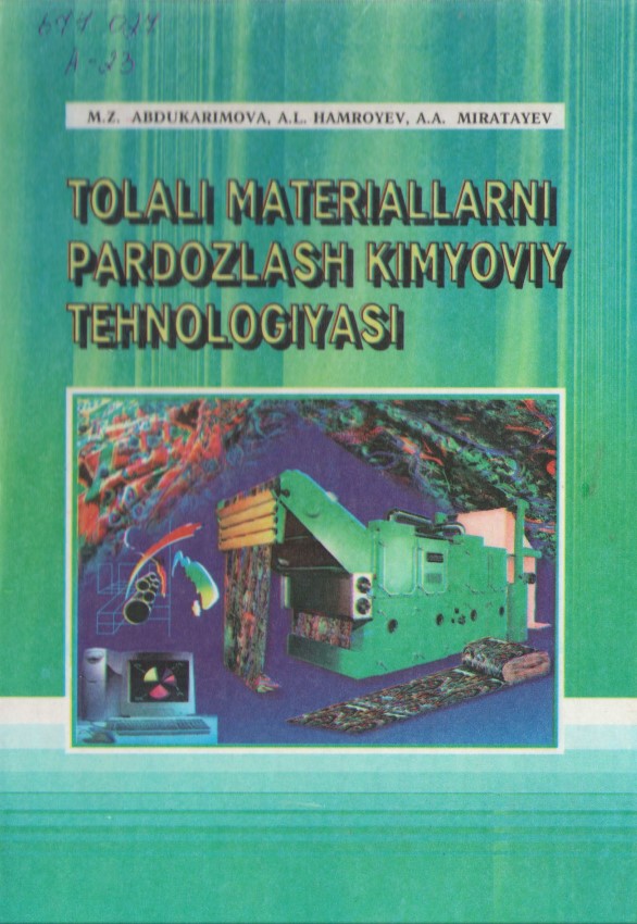 Tolali materiallarni pardozlash kimyoviy texnologiyasi