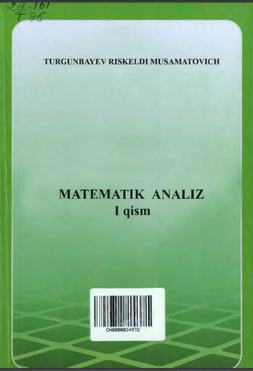 Matematik analiz I-qism
