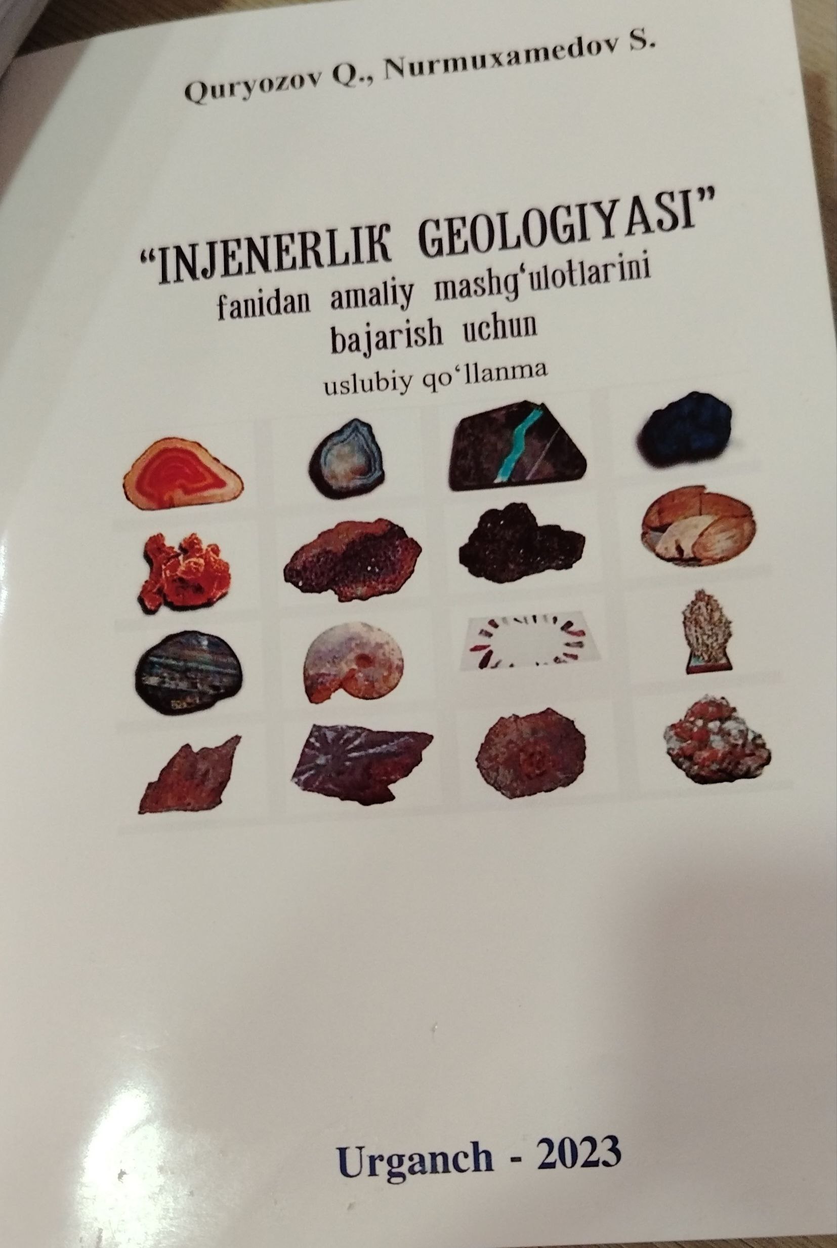 "Injenerlik geologiyasi" fanidan amaliy mashg'ulotlarini bajarish uchun uslubiy qo'llanma