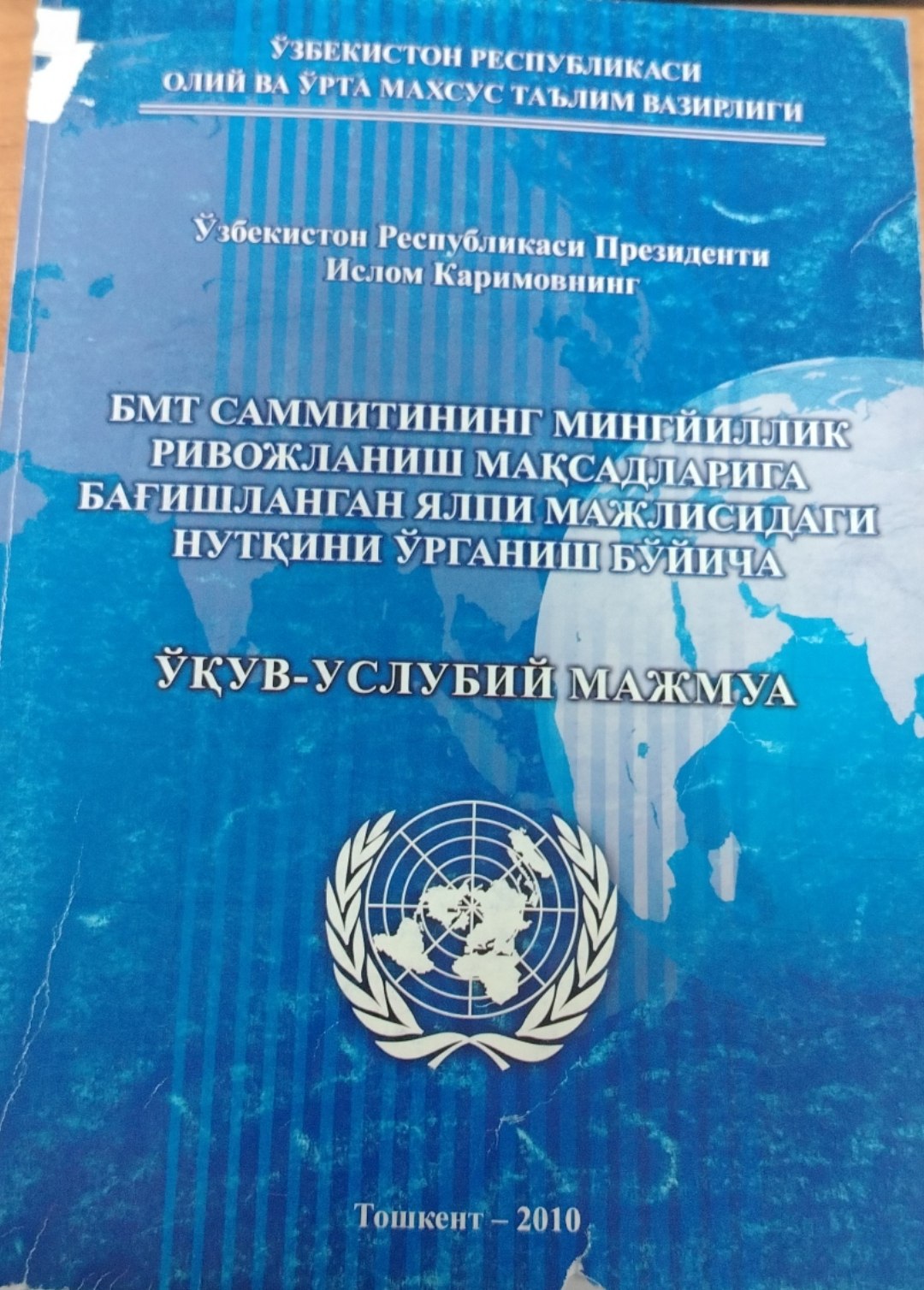 БМТ саммитининг Минг йиллик ривожланиш мақсадларига бағишланган мажлиси