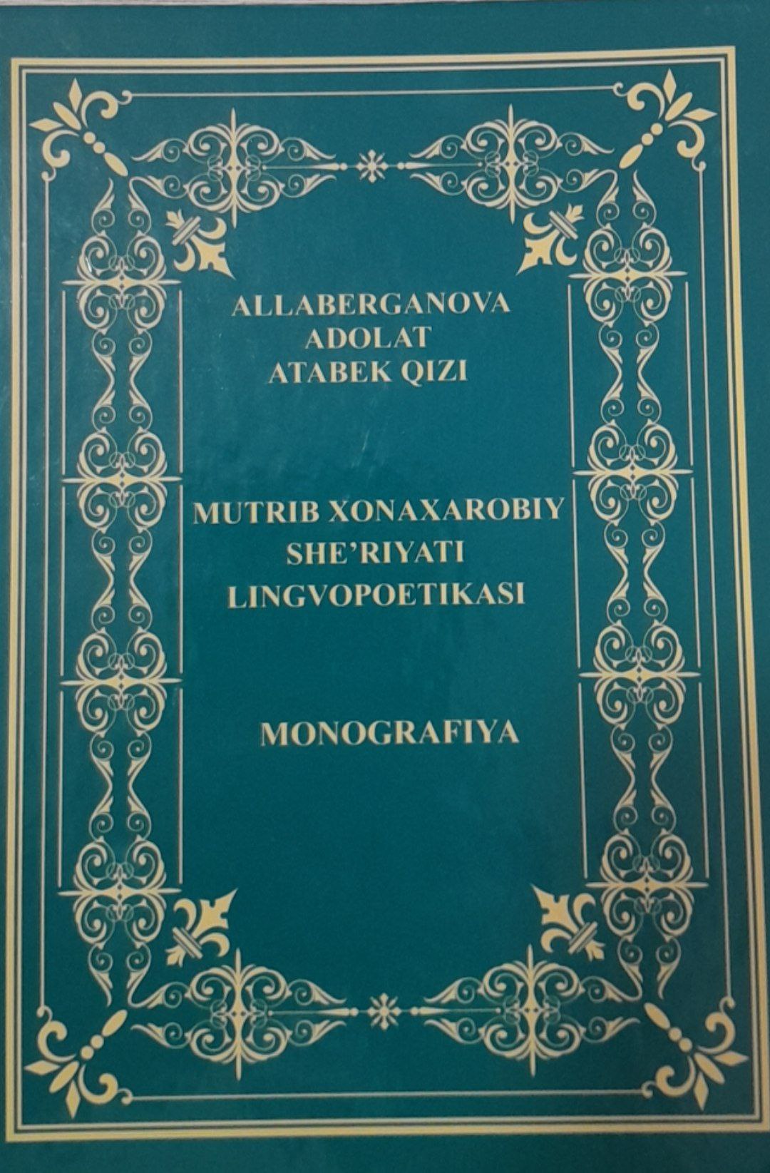 Mutrib Xonaxarobiy she’riyati lingvopoetikasi