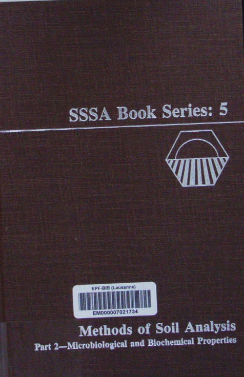 Methods of Soil Analysis Part 2 Microbiological and Biochemical Properties