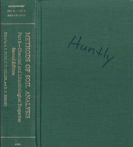 Methods of Soil Analysis Part 2 Chemical and Mikrobiological Properties Second Edition