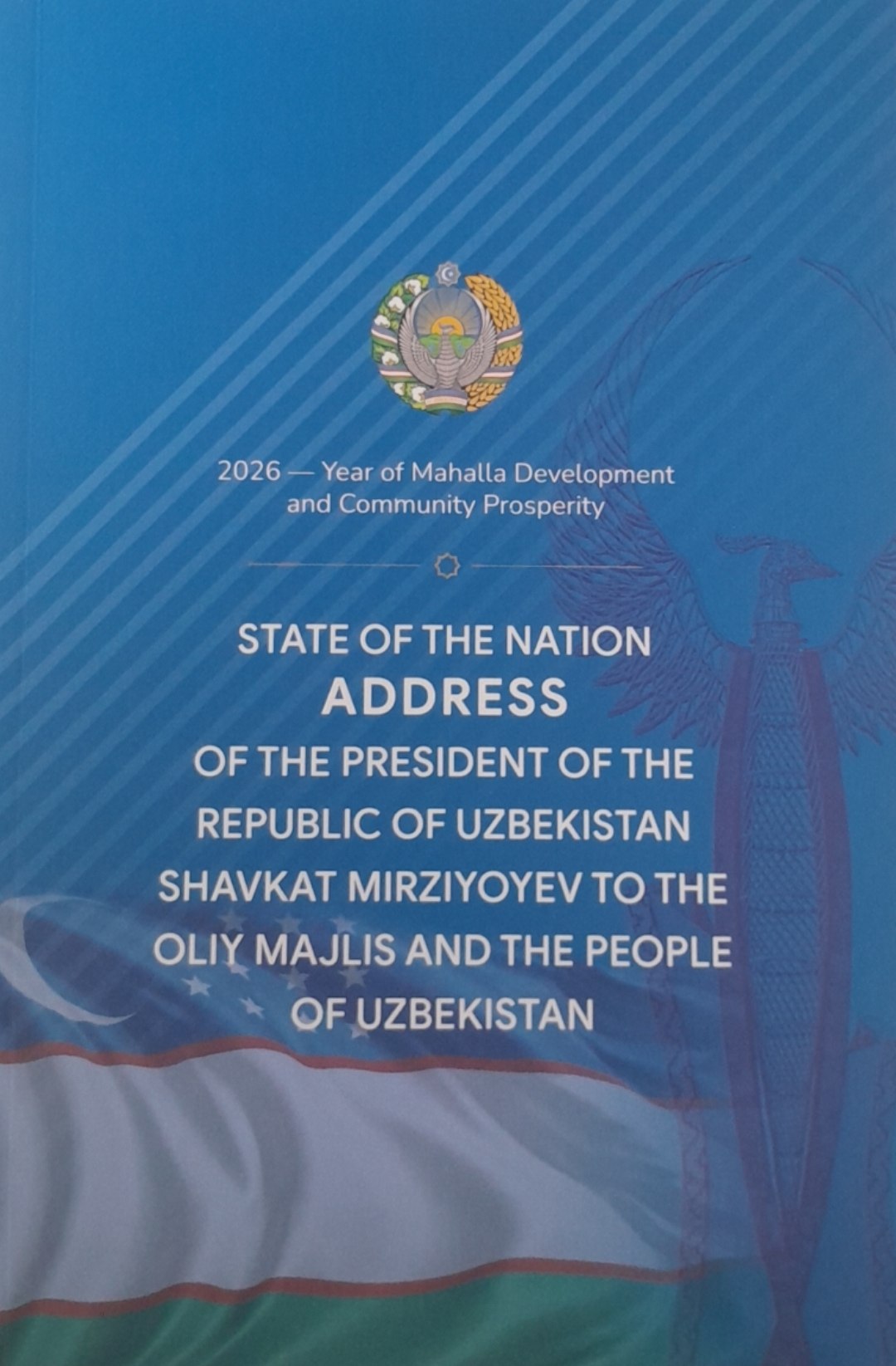 State of the Nation Address of the President of the Republic of Uzbekistan Shavkat Mirziyoyev to the Oliy Majlis and the People of Uzbekistan