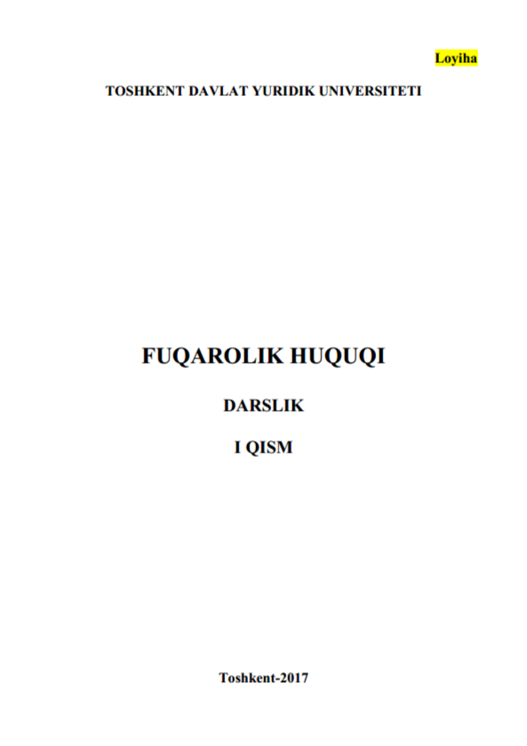 Fuqarolik huquqi