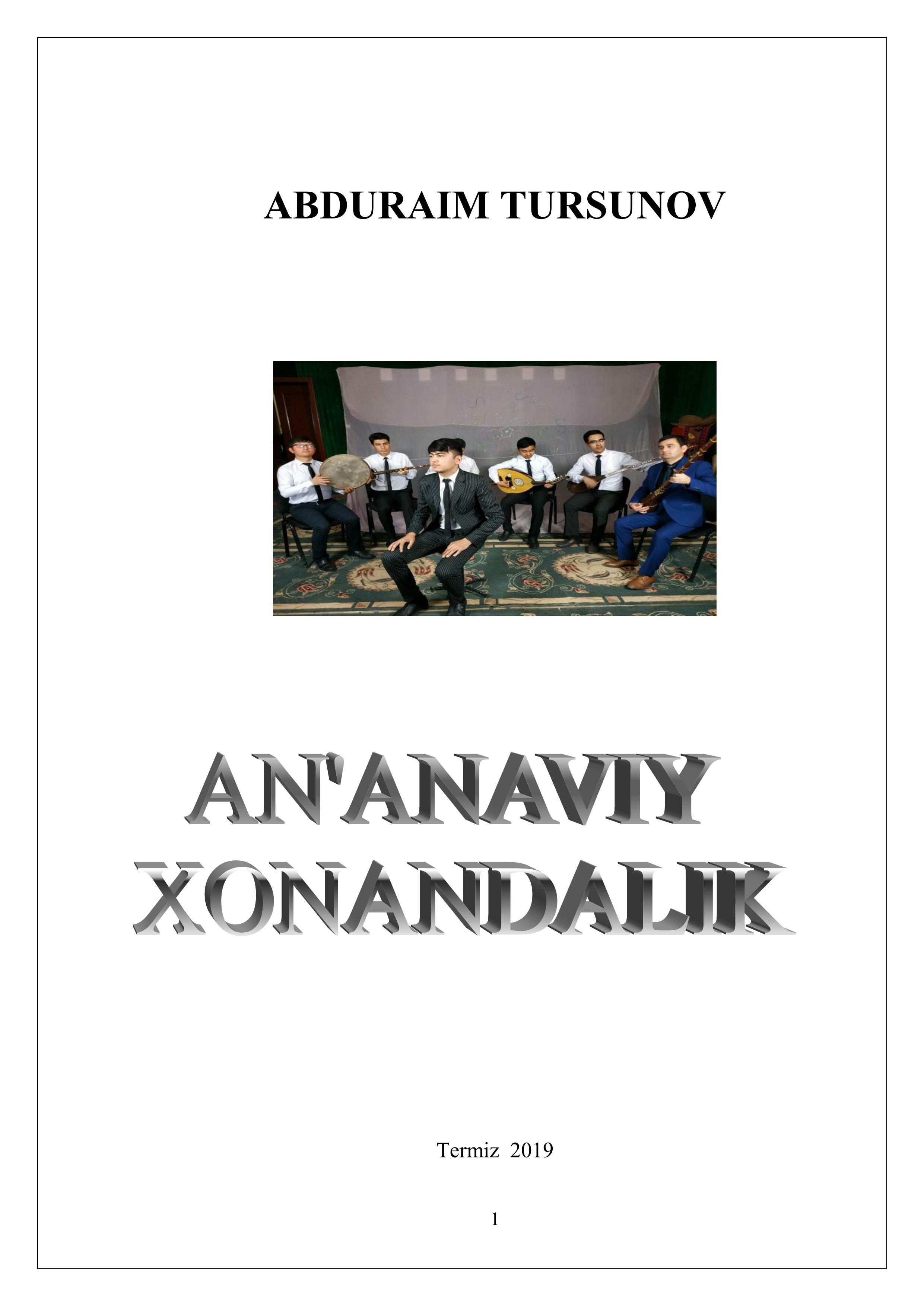 An'anaviy xoxndalik.