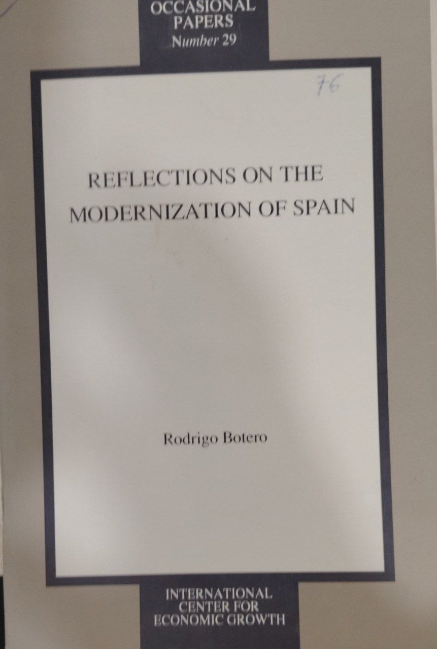 Reflections on the modernization of spain.