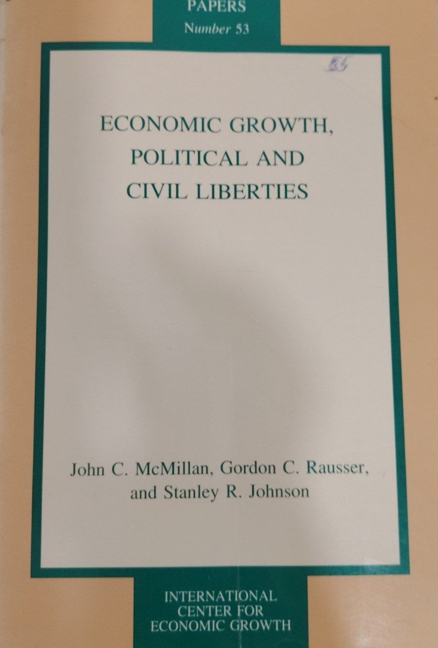 Economic growth political and civil liberties.