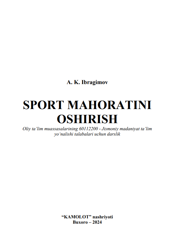 Spоrt mаhоrаtini оshirish