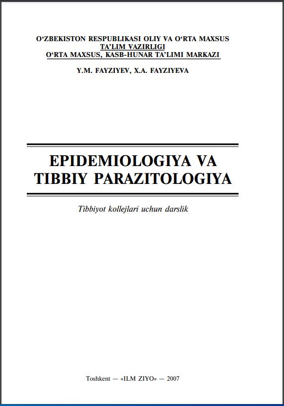 Epidemiologiya va tibbiy parazitologiya