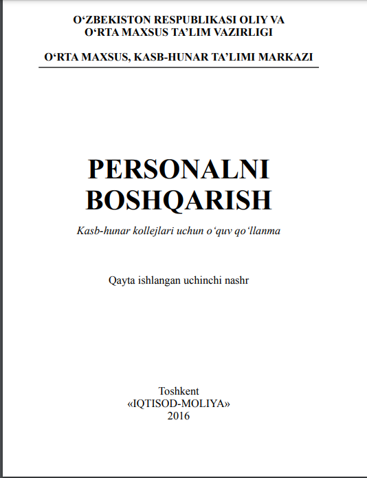 Personalni boshqarish