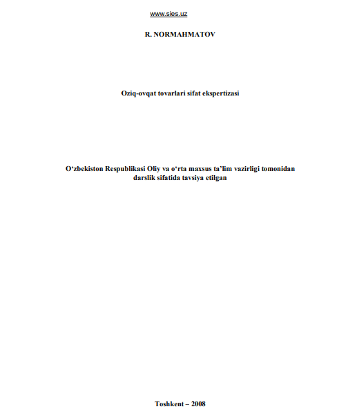 Oziq-ovqat tovarlari sifat ekspertizasi