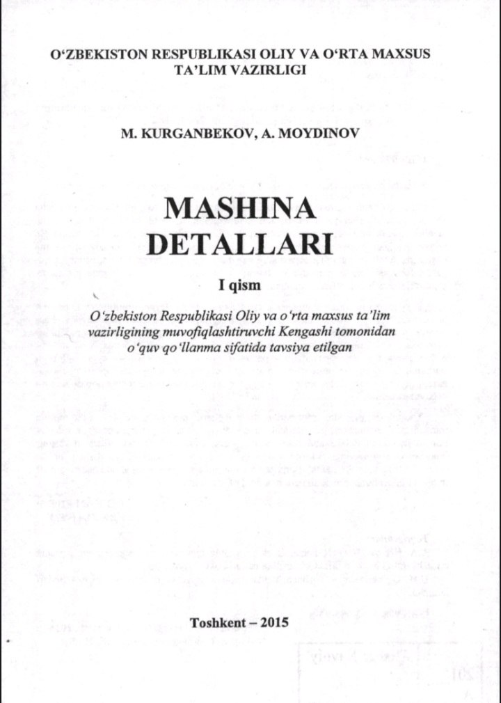 Mashina detallari   1-qism