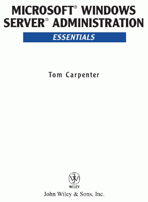 Microsoft Windows server administration