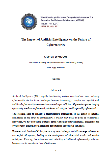 The Impact of Artificial Intelligence on the Future of Cybersecurity