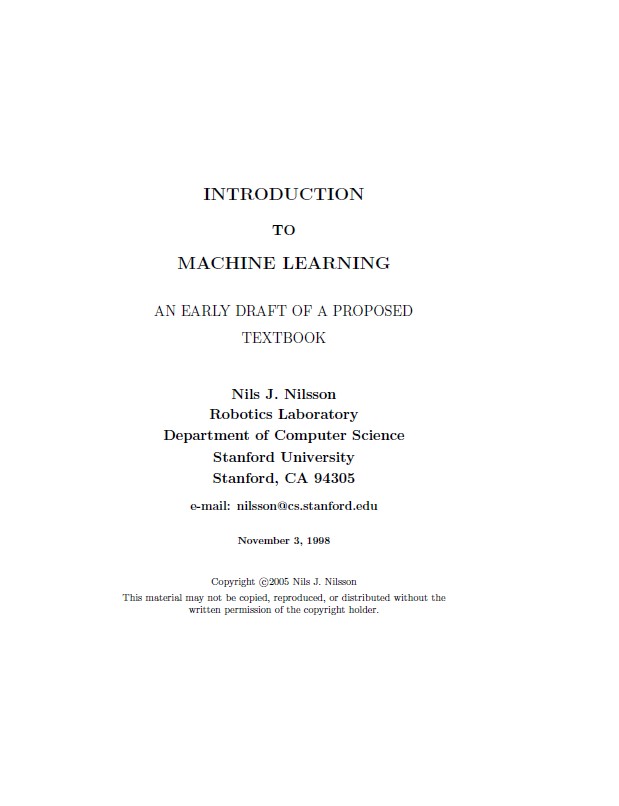 Introduction to Machine Learning