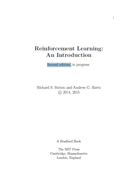 Reinforcement Learning