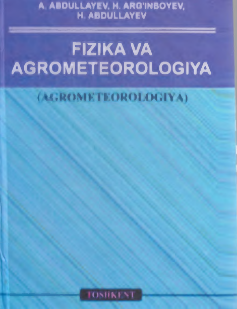 FIZIKA VA AGROMETEOROLOGIYA