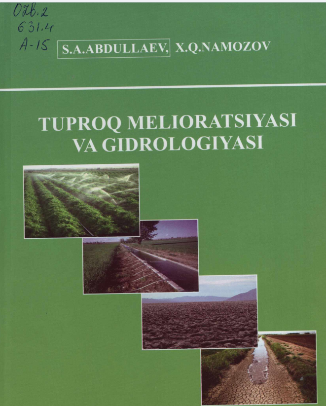 Tuproq melioratsiyasi va gidrologiyasi