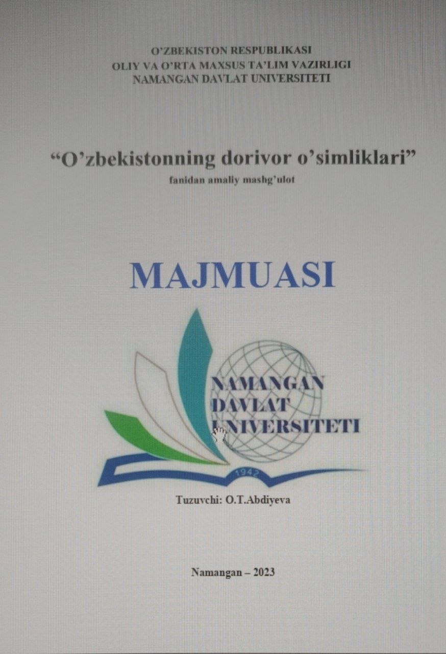 O’zbekistonning dorivor o’simliklari