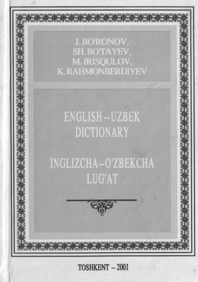 Inglizcha-o'zbekcha lug'at