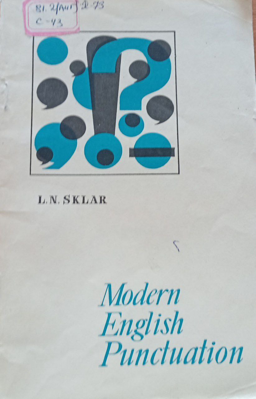 Modern English Punctuation