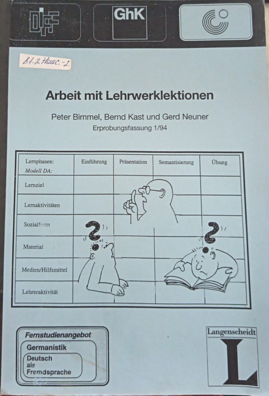 Arbeit mit Lehrwerklektionen