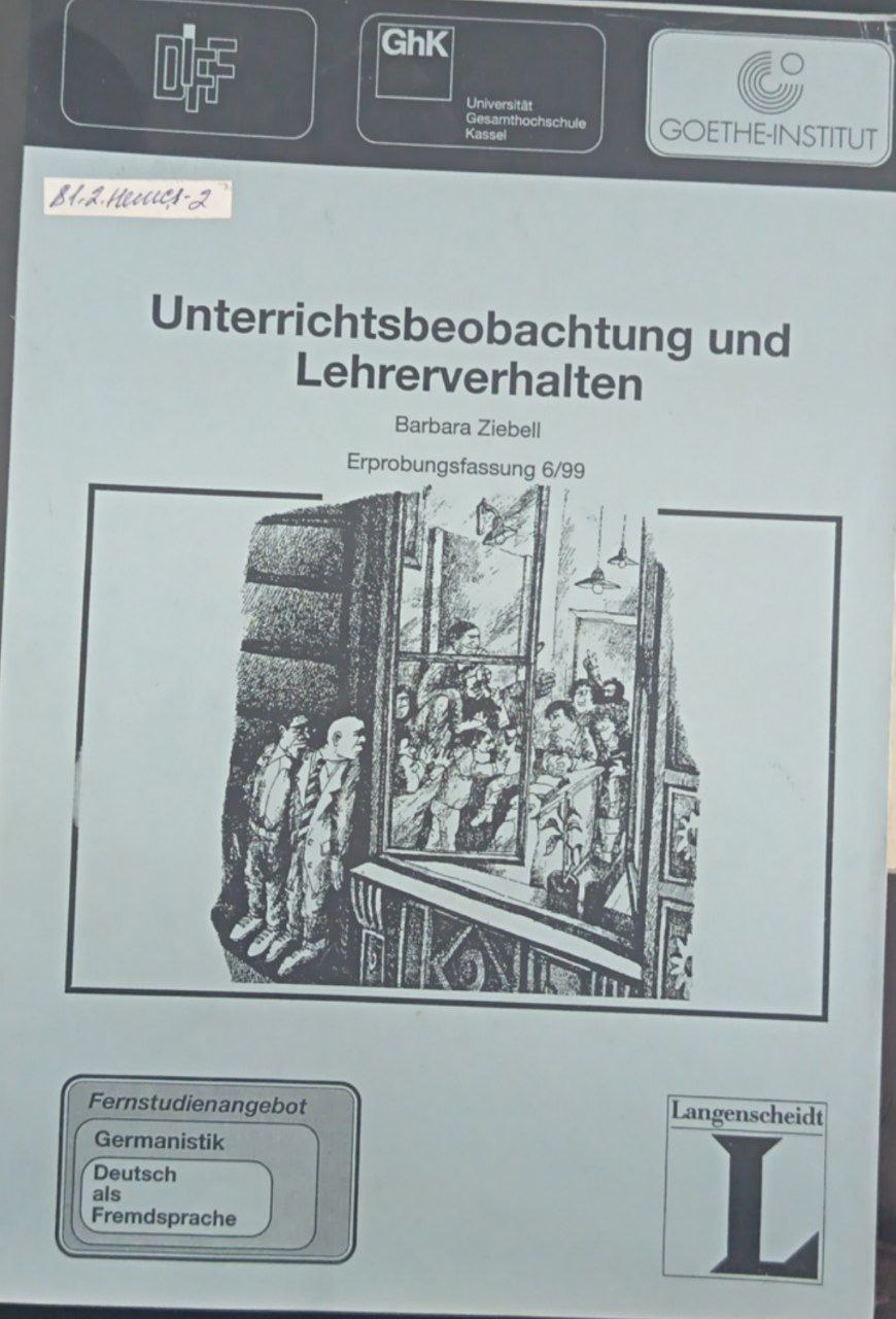 Unterrichtsbeobachtung und Lehrerverhalten