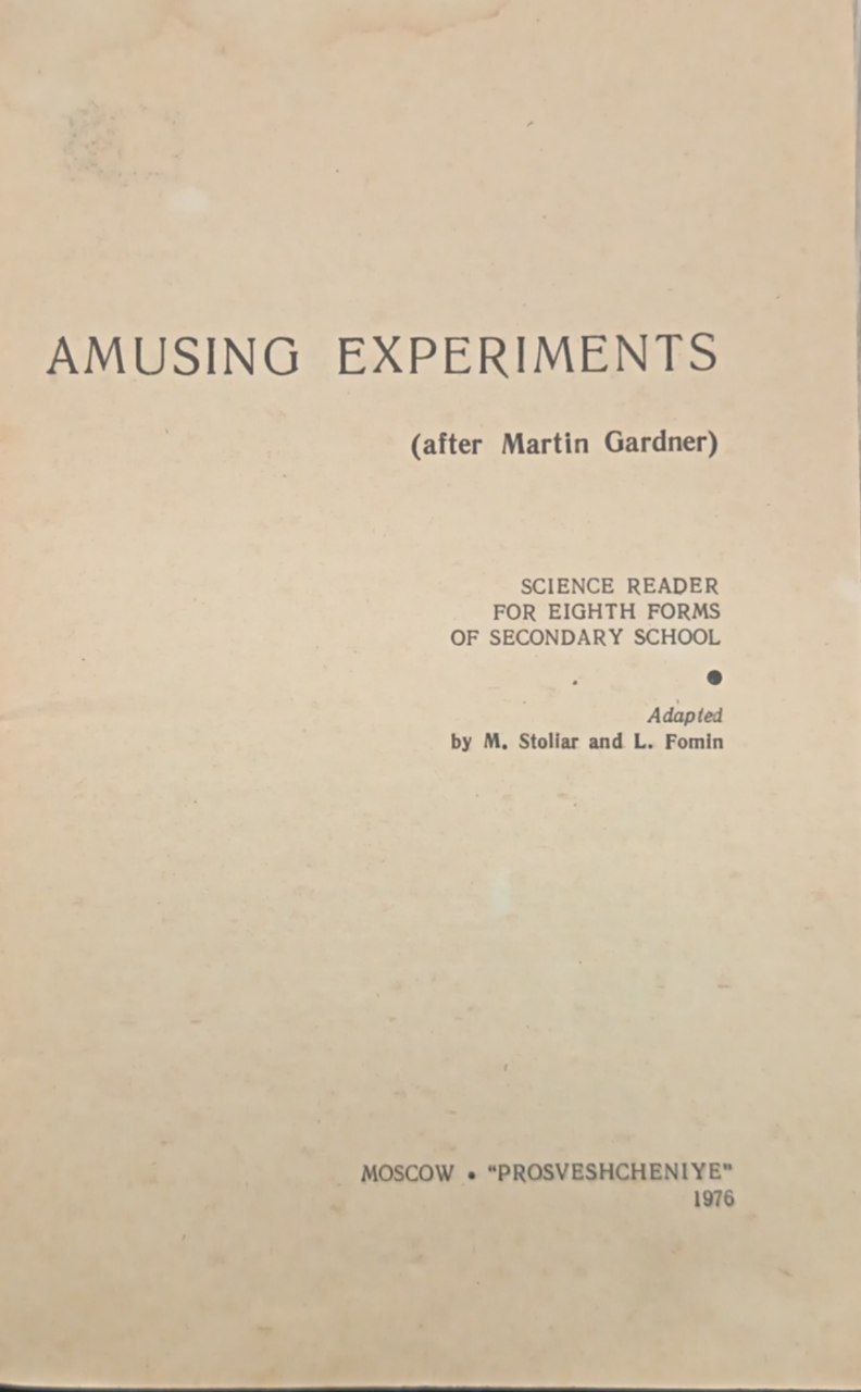 Amusing Experiments