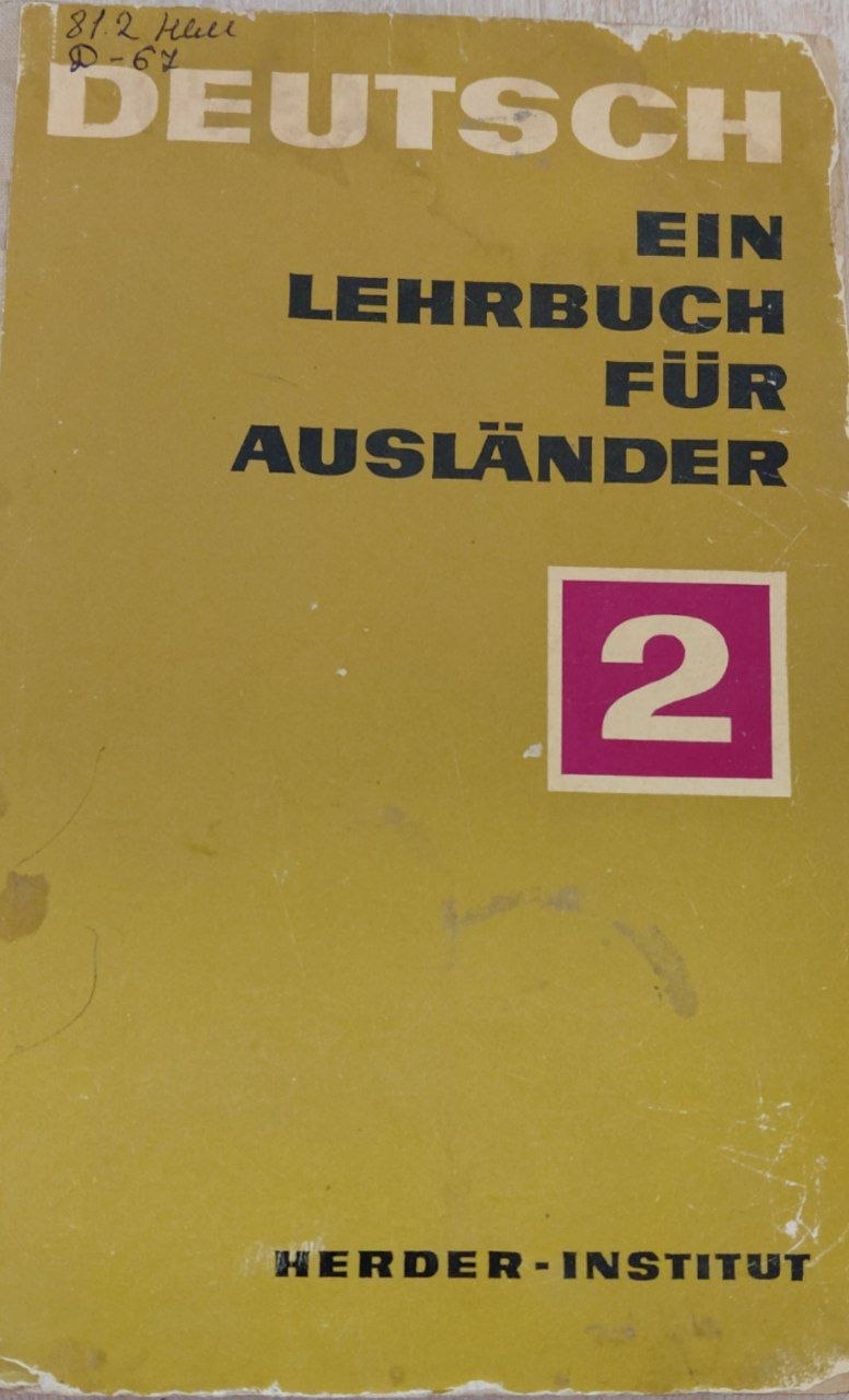 Ein Lehrbuch fur Auslander